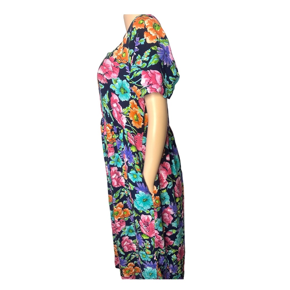 Vintage Diane Von Furstenberg The Color‎ Authority Floral Maxi Dress Size 1X - Picture 4 of 11
